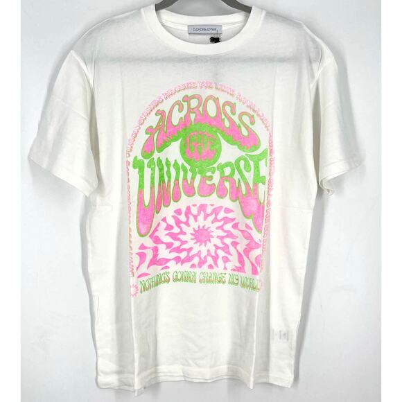 Daydreamer Across The Universe Weekend Tee Vintage White Small NWT - Picture 5 of 5